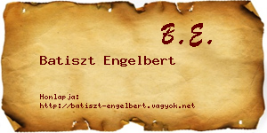 Batiszt Engelbert névjegykártya